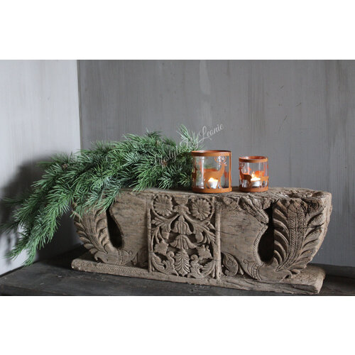 Roestig windlicht Hert 8,5 cm 