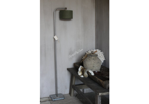 Aura Peeperkorn Aura Peeperkorn vloerlamp boog met hardstenen voet 130cm
