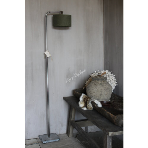 Aura Peeperkorn vloerlamp boog met hardstenen voet 130cm 