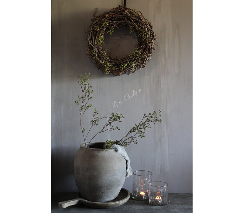 Namaak lange Rozenbottel tak green 100 cm