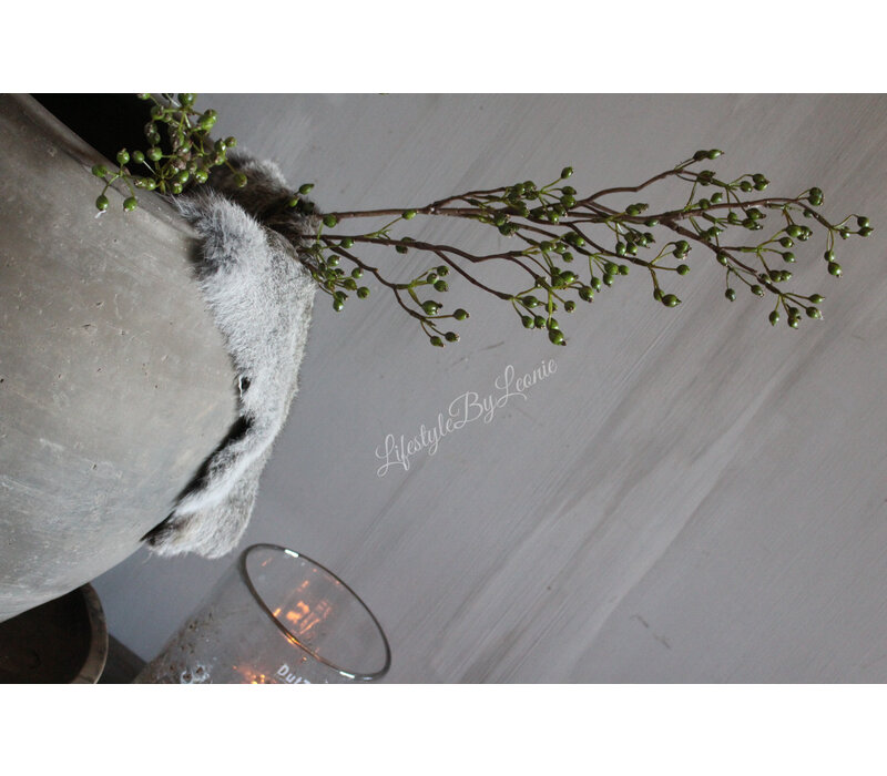 Namaak lange Rozenbottel tak green 100 cm