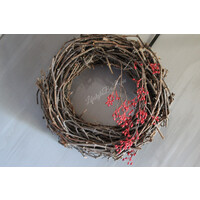 Namaak lange Rozenbottel tak red 100 cm