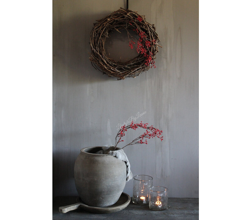 Namaak lange Rozenbottel tak red 100 cm