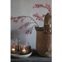 Namaak lange Rozenbottel tak red 100 cm