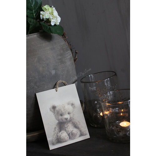 Houten deco bordje Beertje 