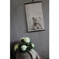 Linnen wandhanger Baby Beertje 60 x 40 cm