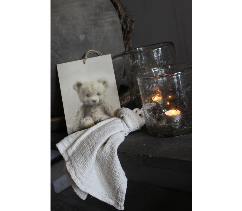 Linnen knuffeldoekje Baby offwhite 35 x 35 cm