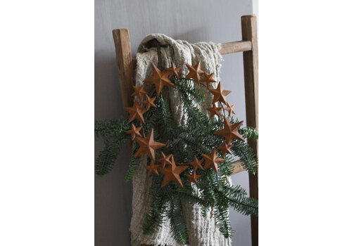 Roestige krans met sterren 30 cm Roestige krans met sterren 30 cm