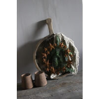 Roestige krans met sterren 30 cm