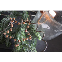 Roestige ster met belletjes 15 cm