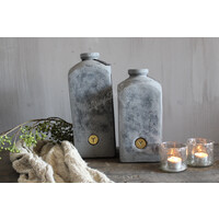 Brynxz bottle square Stone black 34 cm
