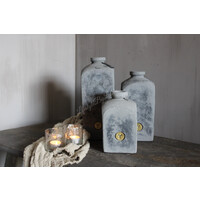 Brynxz bottle square Stone black 28 cm