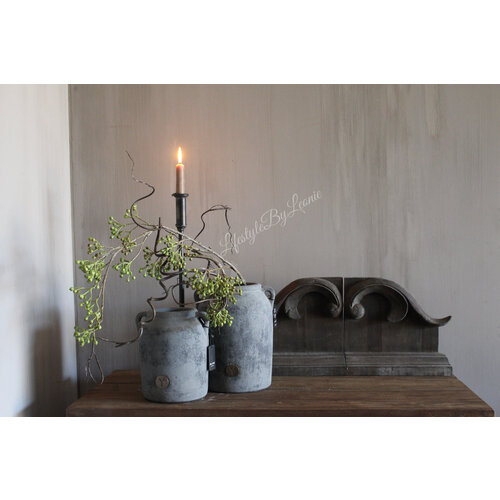 Brynxz jar with 2 ears Stone black 25 cm 