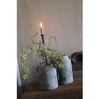Brynxz jar with 2 ears Stone black 22 cm