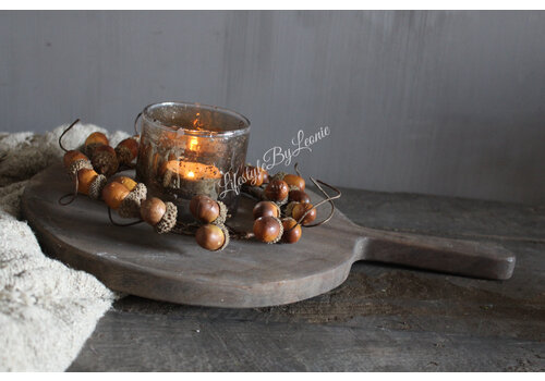 Namaak Acorn kransje 20 cm