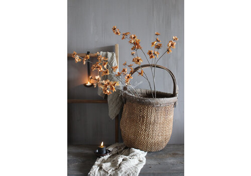Zijden tak little amber flowers 100 cm