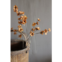Zijden tak little amber flowers 100 cm