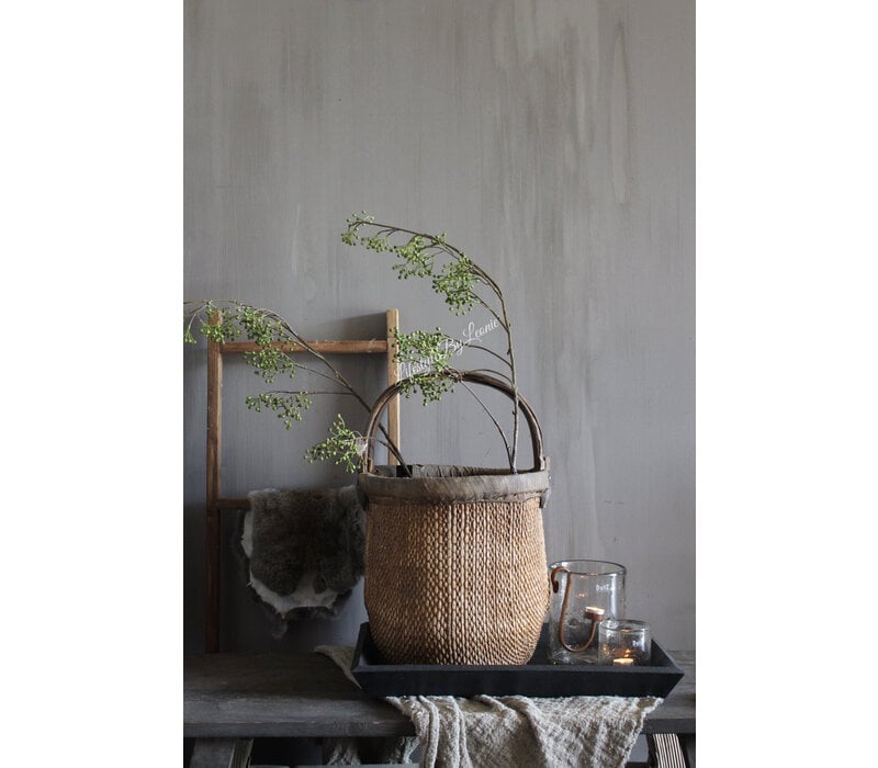 Namaak groene Rozenbottel tak 125 cm