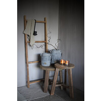 Ronde teakhouten tafel set 40 en 46 cm