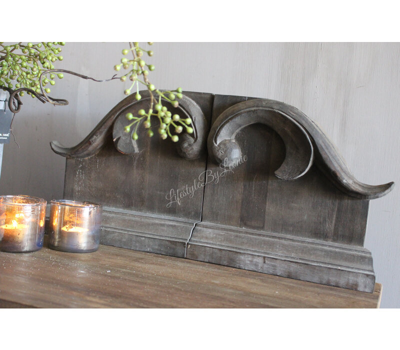 Houten sobere raamluiken  54 cm