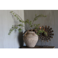 Stenen kruik ribbels Sand 50 cm