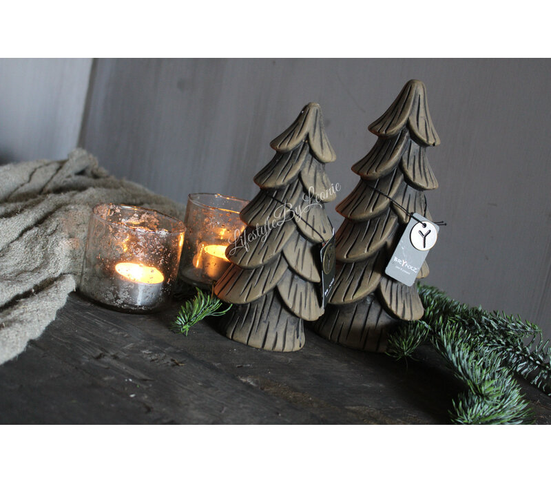 Brynxz kerstboom flat Brown 22 cm