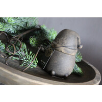 Brynxz waxinelichthouder snowman Brown 13 cm