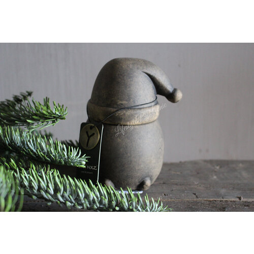 Brynxz waxinelichthouder snowman Brown 13 cm 