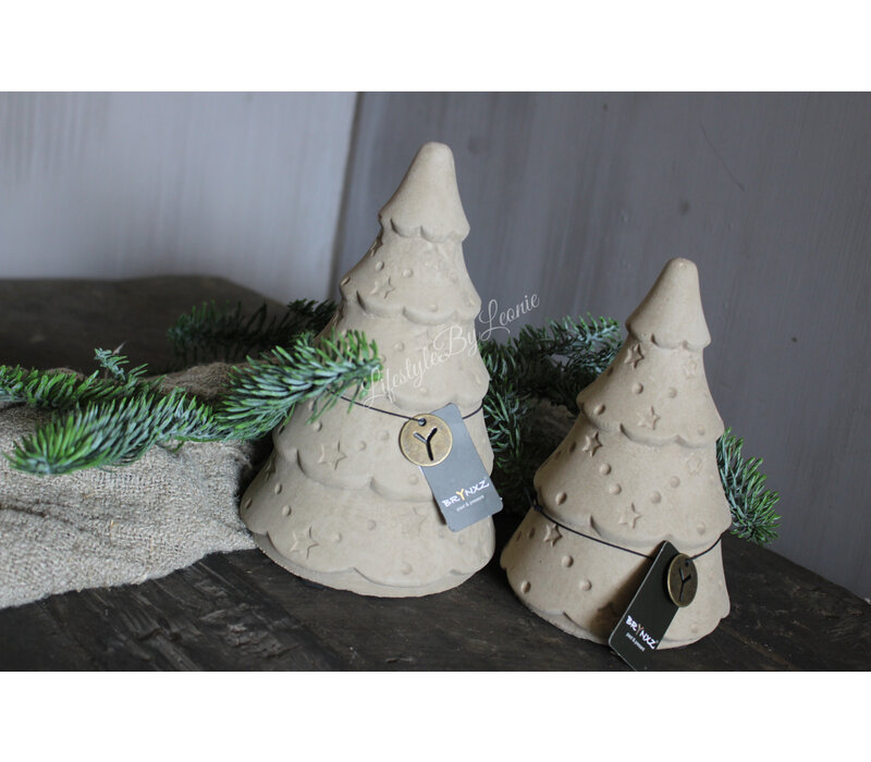 Brynxz kerstboom cute Taupe 17 cm