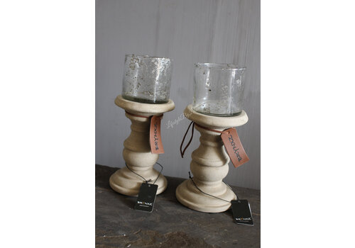 Brynxz Brynxz kandelaar grandeur Taupe 15 cm