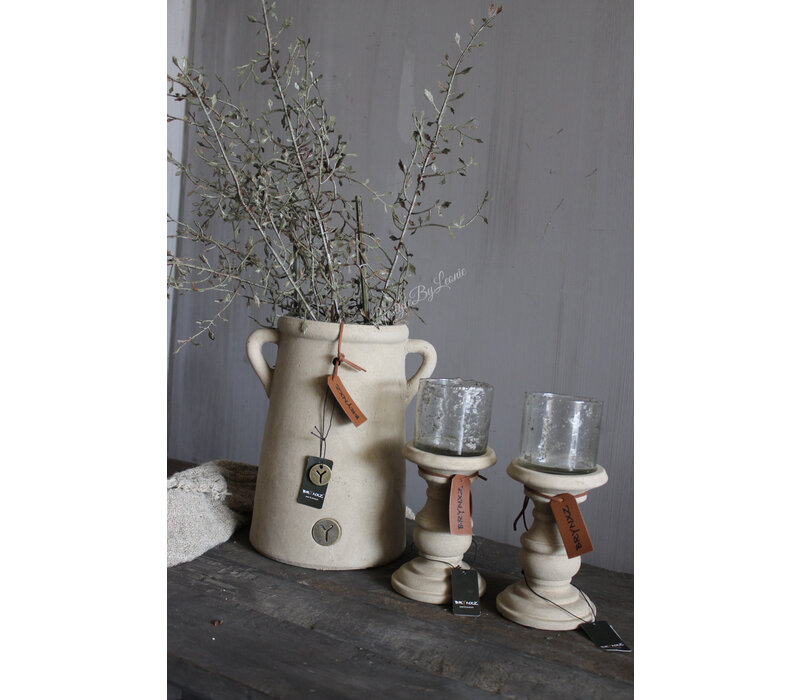 Brynxz kandelaar grandeur Taupe 15 cm