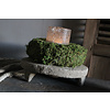 Authentieke ronde stenen japati plate