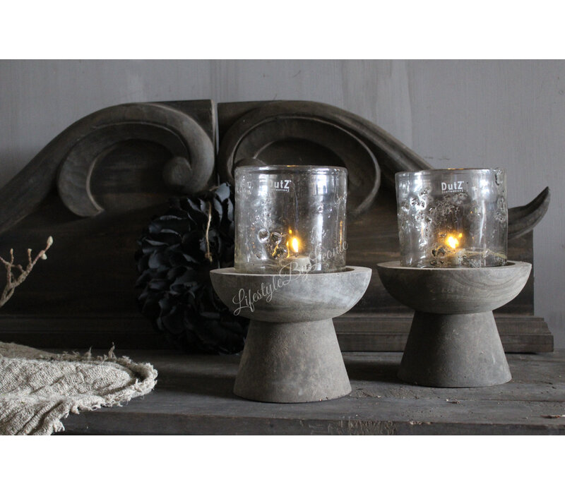 Luksa houten schaal op voet Prabu 20 x 15 cm