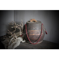 Authentieke Aziatische pot met deksel Uniq 25 cm