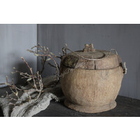Authentieke Aziatische pot met deksel Uniq 25 cm