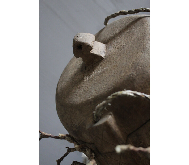 Authentieke Aziatische pot met deksel Uniq 25 cm