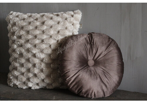 Fluffy kussen bolletjes Pumice stone 45 cm