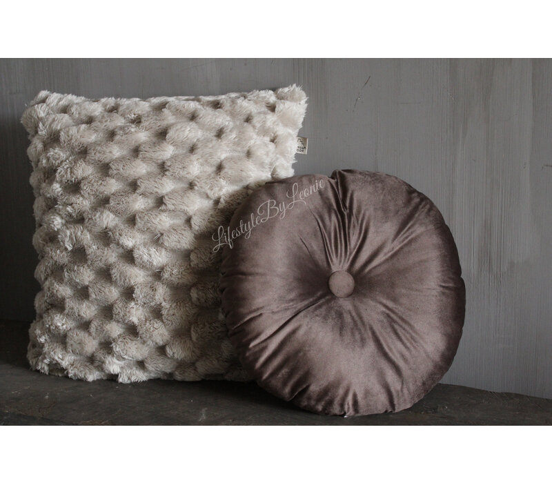 Fluffy kussen bolletjes Pumice stone 45 cm