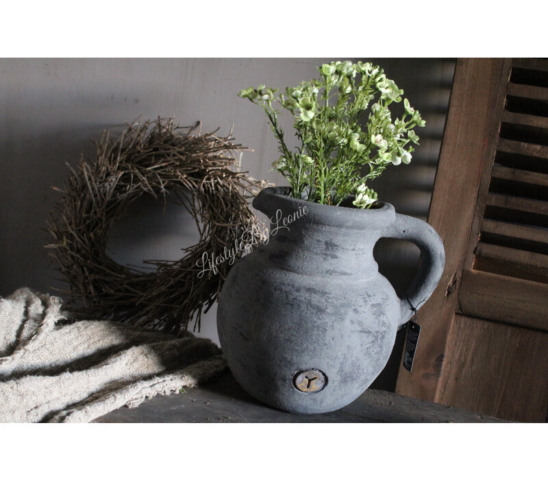 Brynxz pot nostalgic Stone black 21 x 21 cm