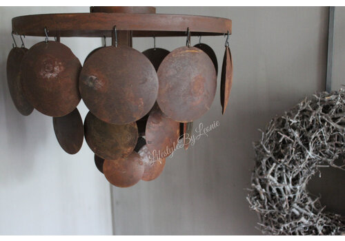 Schijfjes plafondlamp Roest 40 cm