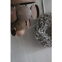 Schijfjes plafondlamp Roest 40 cm