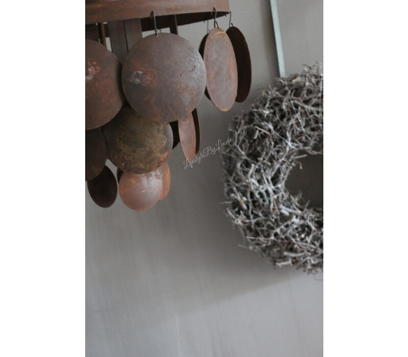 Schijfjes plafondlamp Roest 40 cm
