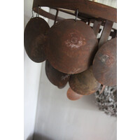 Schijfjes plafondlamp Roest 40 cm