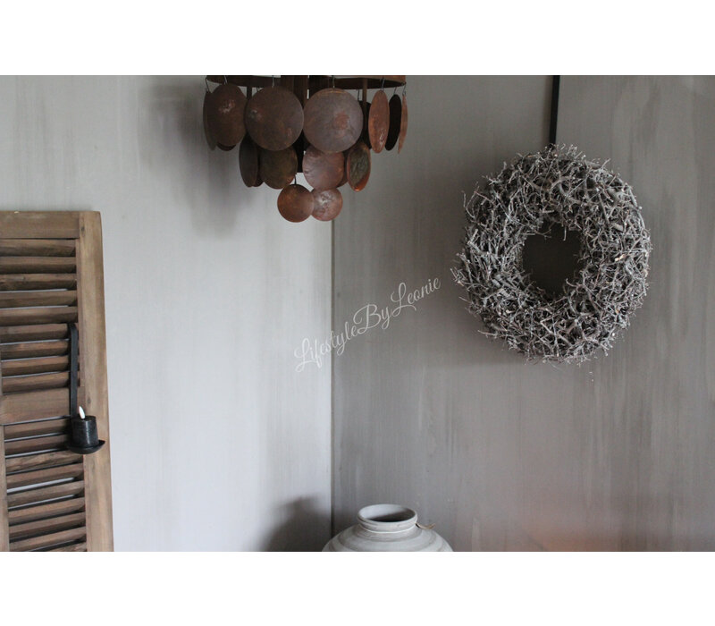 Schijfjes plafondlamp Roest 40 cm