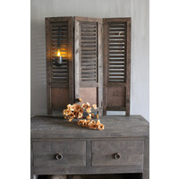 Drieluik shutters brown wash 70 cm