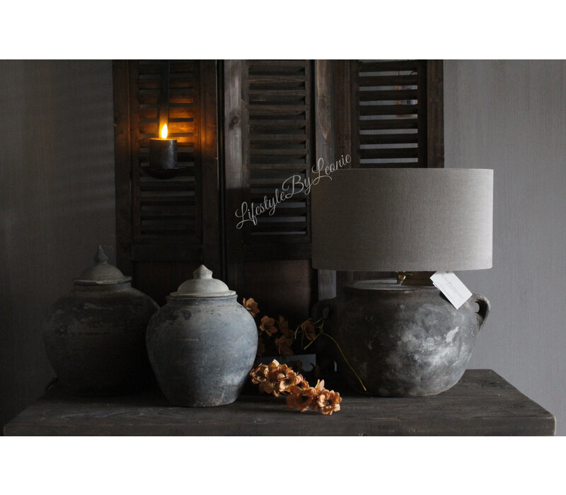 Drieluik shutters brown wash 70 cm