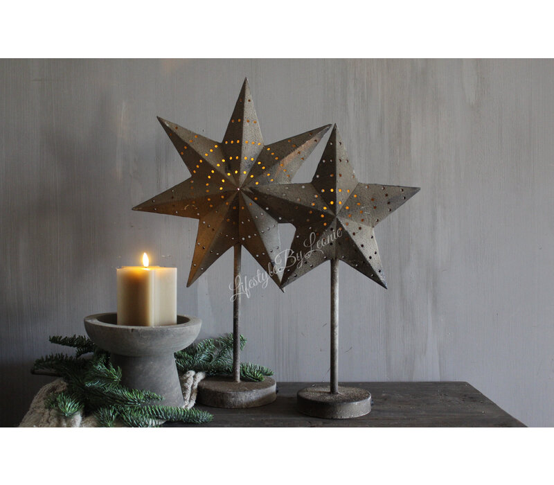 Ster op voet met LED lamp 60 cm