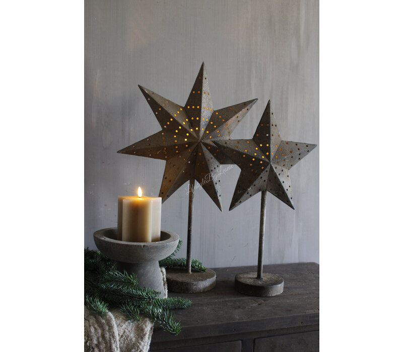 Ster op voet met LED lamp 50 cm