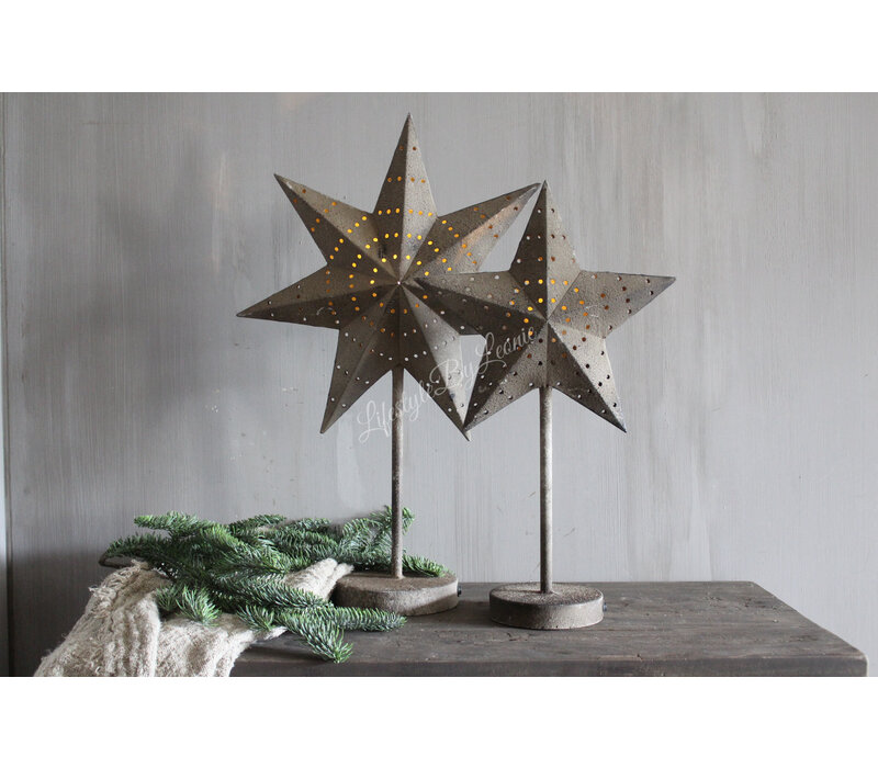 Ster op voet met LED lamp 50 cm