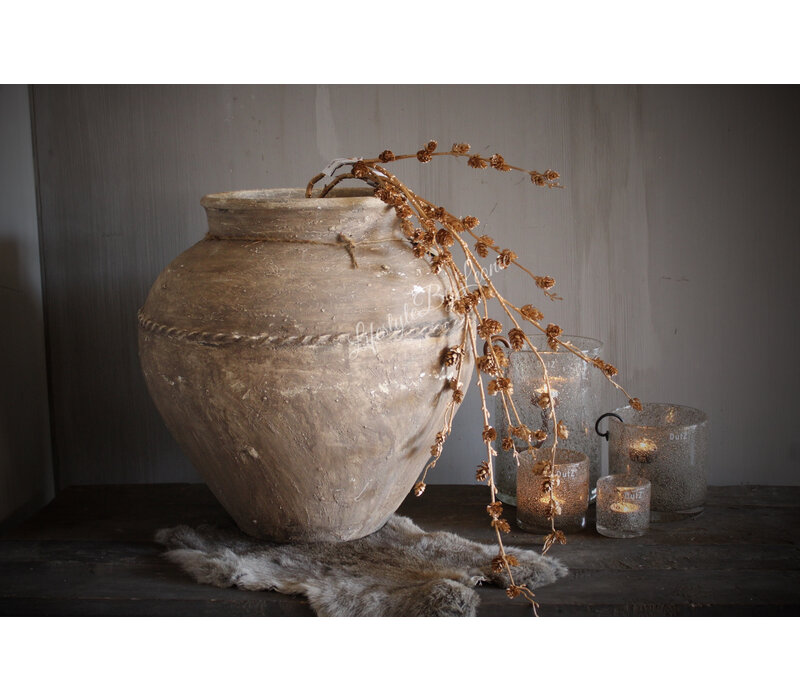 Namaak dennenappel tak brons 117 cm